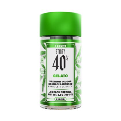 STIIIZY - Gelato - 40's Infused Preroll 5 Pack