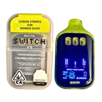 2G BOUTIQ Switch V5 Lemon Stripes (S) x Ozk (S) x Mango Kush (H)