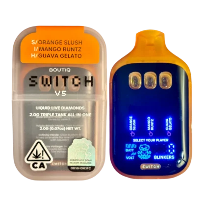 2G BOUTIQ Switch V5 Orange Slush (S) x Mango Runtz (I) x Guava Gelato (H)
