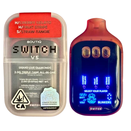 2G BOUTIQ Switch V5 Cherry Gelato (H) x Fruit Stripe (H) x Straw-Tangie (S)