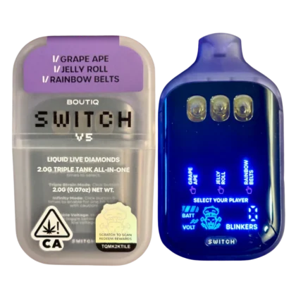 2G BOUTIQ Switch V5 Grape Ape (I) x Jelly Roll (I) x Rainbow Belts (I)