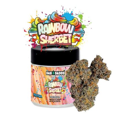 Rainbow Sherbert Flower Dab Daddy® 3.5g