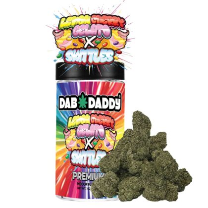 Lemon Cherry Gelato X Skittles Flower Dab Daddy® 14g Premium Indoor Flower
