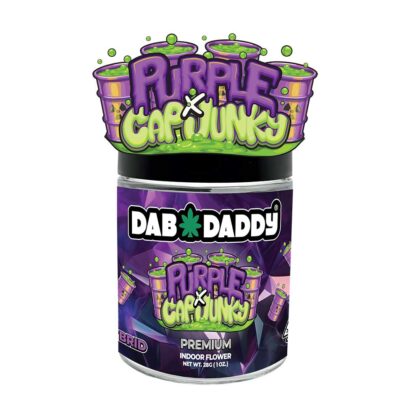 Purple Cap Junky Flower Dab Daddy® 28g Premium Indoor Flower