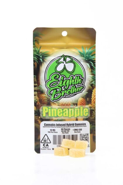 Pineapple Gummies 10 pack - 100 mg