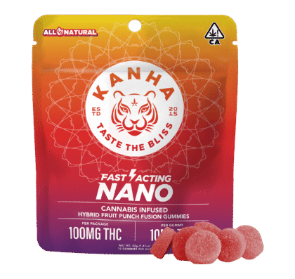 KANHA | NANO | Fruit Punch Fusion | Hybrid | 100mg THC | 10-pack