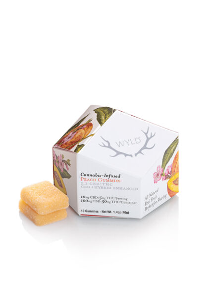 Peach 2:1 CBD + Hybrid Enhanced Gummies 100:50mg