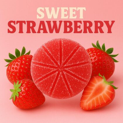 Sweet Strawberry 100MG Single Gummy - Sativa