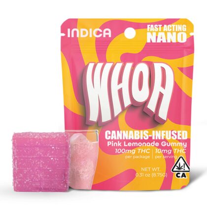 WHOA Pink Lemonade Gummy - Bite (100mg)