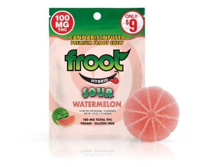 Froot Sour Watermelon Gummy - 100mg Single Cut-to-dose