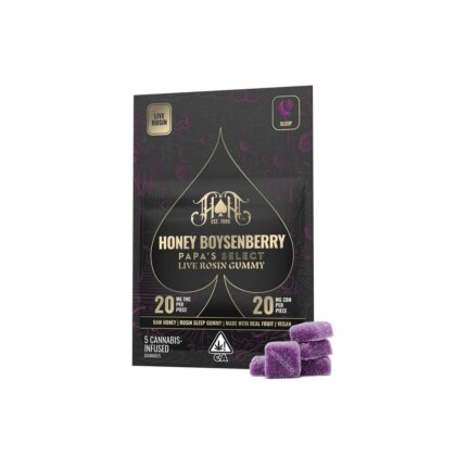 Honey Boysenberry | Indica - Live Rosin Gummies - 100mg THC