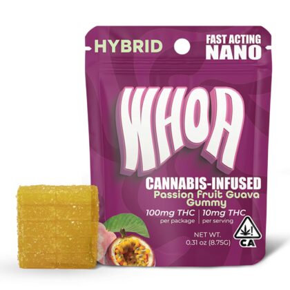 WHOA Passion Fruit Guava Gummy - Bite (100mg)