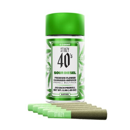 - SOUR DIESEL - .5G 40's Infused Preroll 5 Pack
