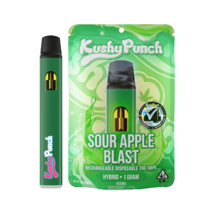 1G Kushy Punch Vape - Sour Apple Blast
