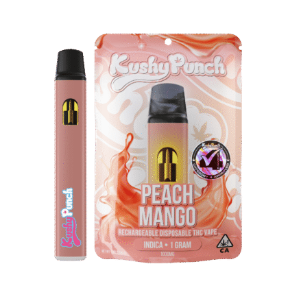 1G Kushy Punch Vape - Peach Mango