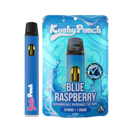 1G Kushy Punch Vape - Blue Raspberry