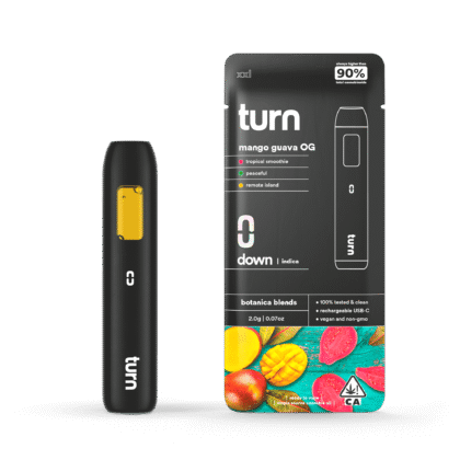 2.0g AIO | mango x guava og | botanica blends | down |