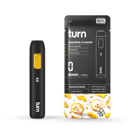 2.0g AIO | peaches n cream | botanica blends | down |