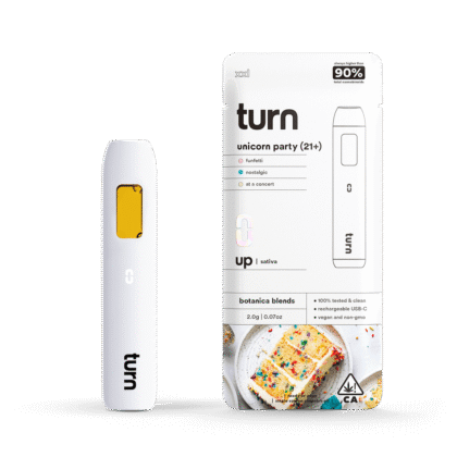 2.0g AIO | unicorn party (21+) | botanica blends | up |